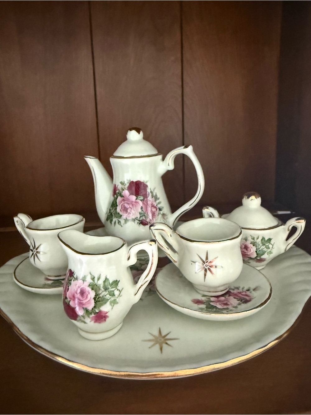 Formalities by Baum Bros Vintage Floral Mini Tea Set